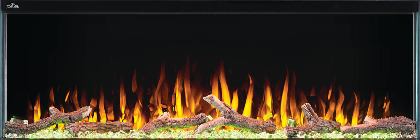 Napoleon Trivista Primis Built-in Electric Fireplace, 50, Three-Sided | NEFB50H-3SV