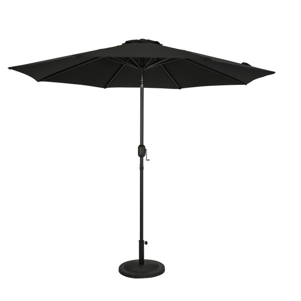 Trinidad 9' Octagon Market Umbrella - Black