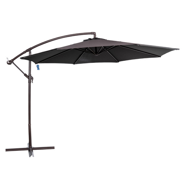 Captiva 10' Octagonal Cantilever Umbrella - Black