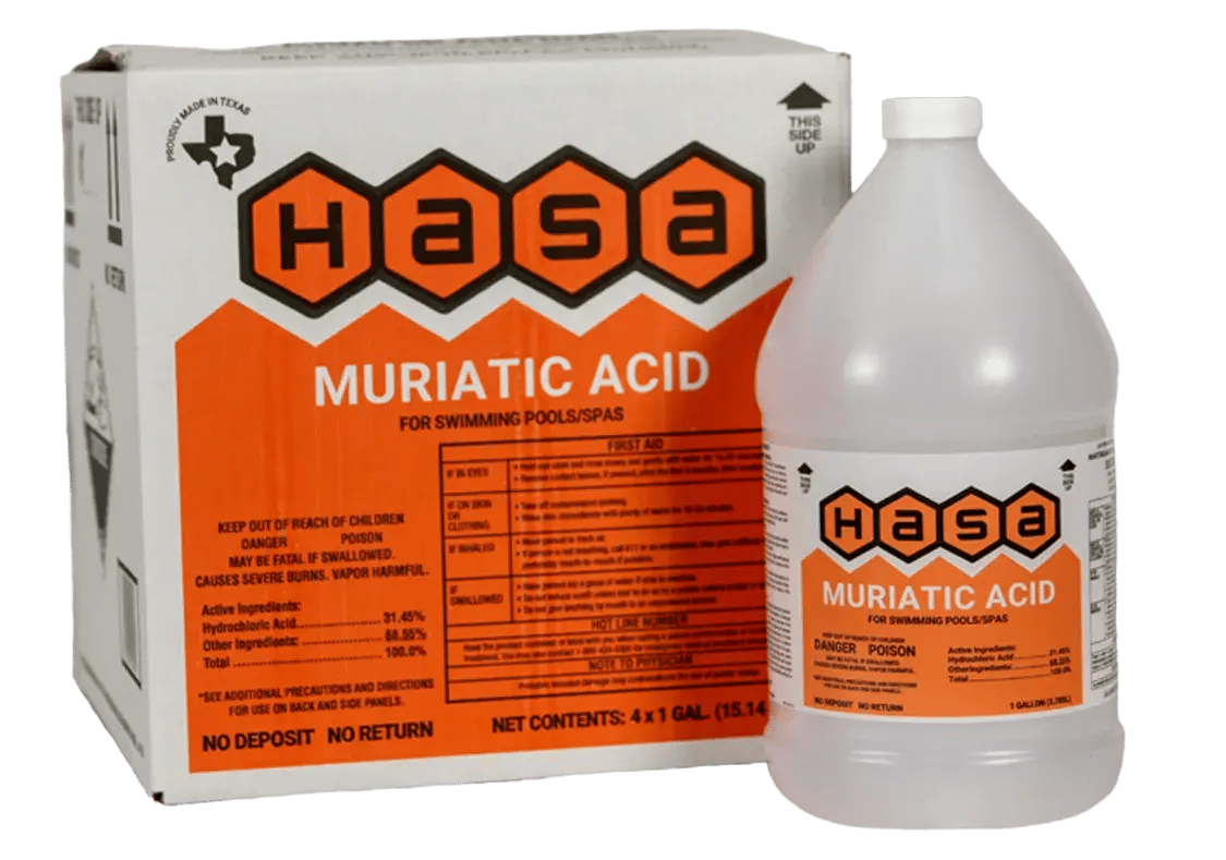 HASA Muriatic Acid 31.45% | Refillable Container | Local Pickup OnlyHASA Muriatic Acid 31.45% | Refillable Container | Local Pickup Only