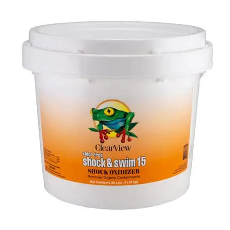 ClearView Chlor Free Shock & Swim 15 Non-Chlorine Oxidizer – 25 lbs | CVCF025ClearView Chlor Free Shock & Swim 15 Non-Chlorine Oxidizer – 25 lbs | CVCF025