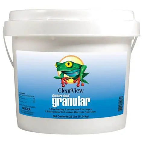ClearView CVDB025 Shimmer-N Shock DiChlor Granular Chlorine - Pool Shock Treatment | 25 lbsClearView CVDB025 Shimmer-N Shock DiChlor Granular Chlorine - Pool Shock Treatment | 25 lbs