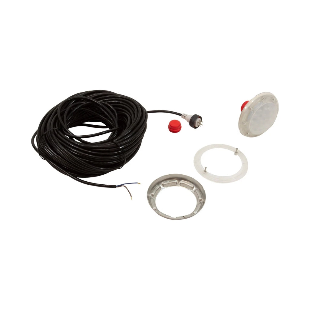 PAL Lighting EvenGlow Cool White Nicheless Pool Light, 6-1/3", 80' Cable | 64-EGNCW-80