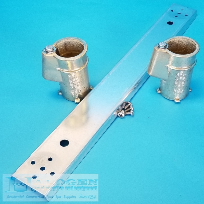 4 Inch (in) Socket Anchors on 20 Inch (in) Channel Set