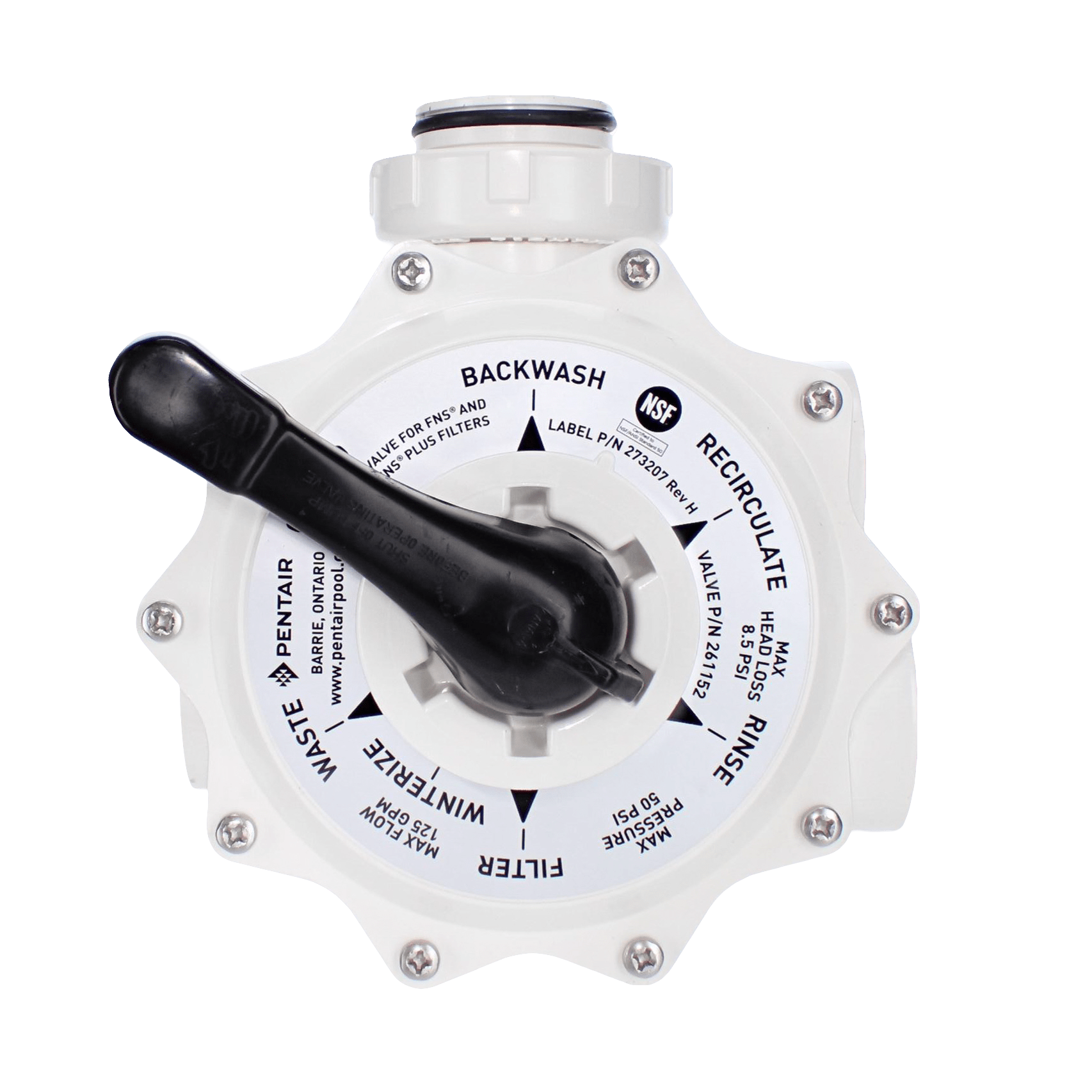 Pentair | 261152 | DE Multiport Valve – 2in Side Mount