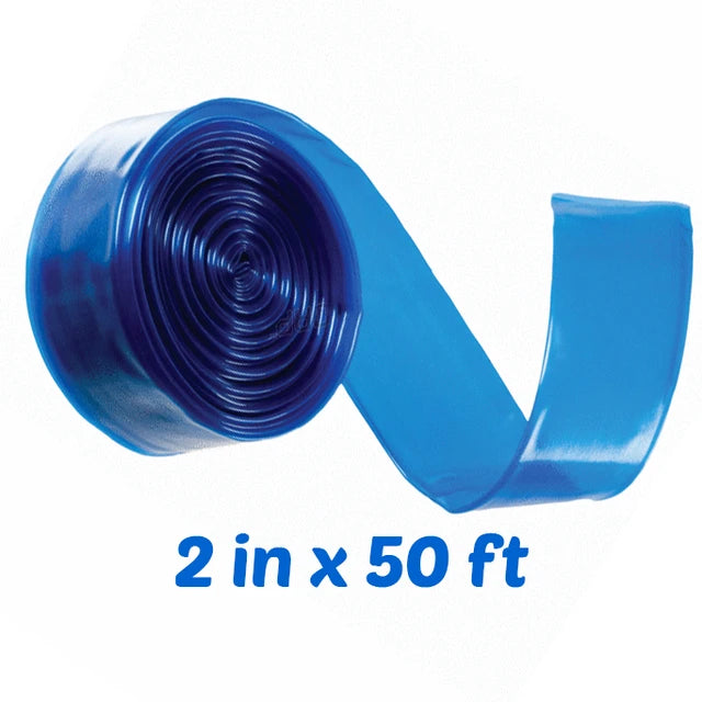 PoolStyle | QT-0317-02 | 2" x 50' Swimming Pool Backwash Hose