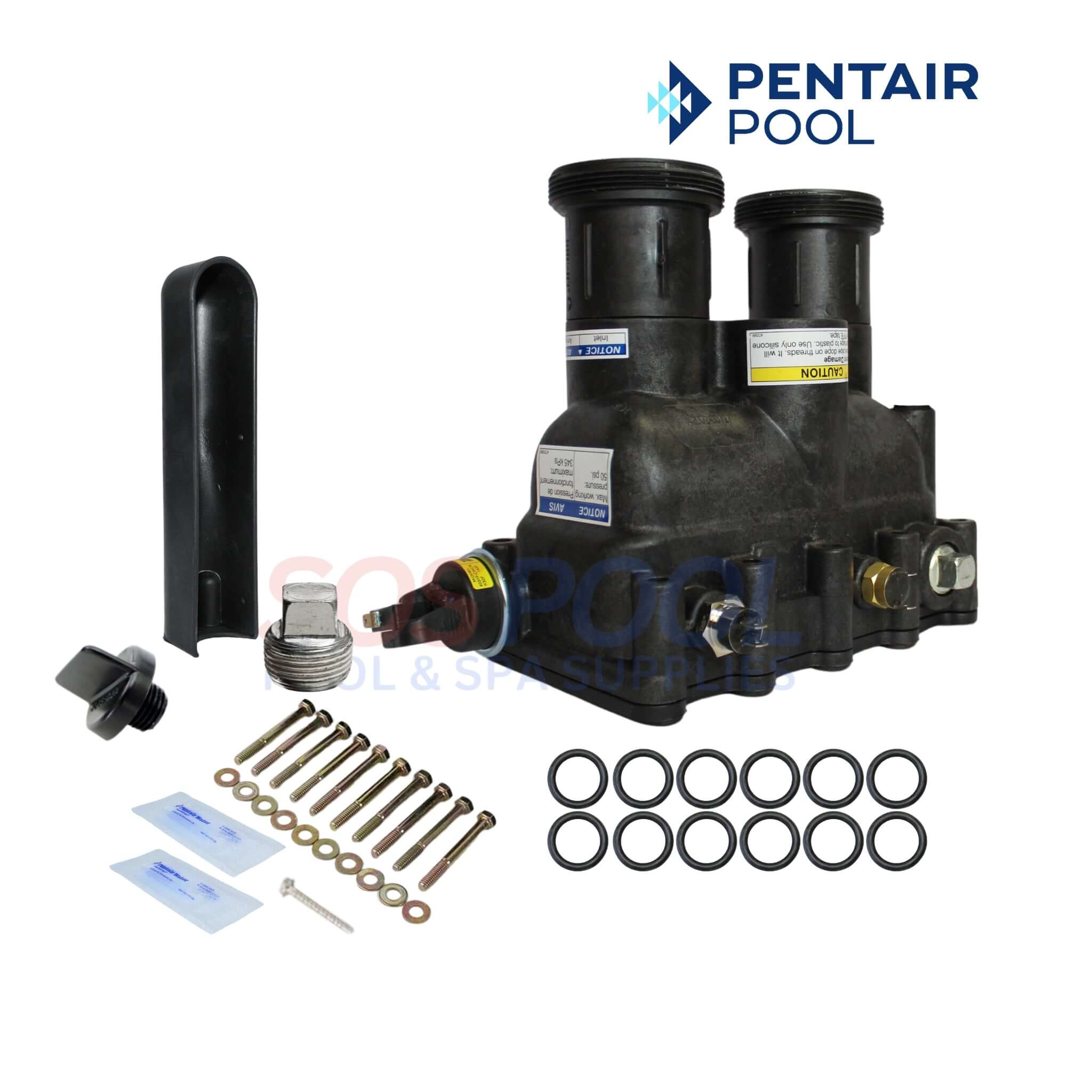 Pentair Manifold With Safeties For MiniMax Heaters | 77707-0205