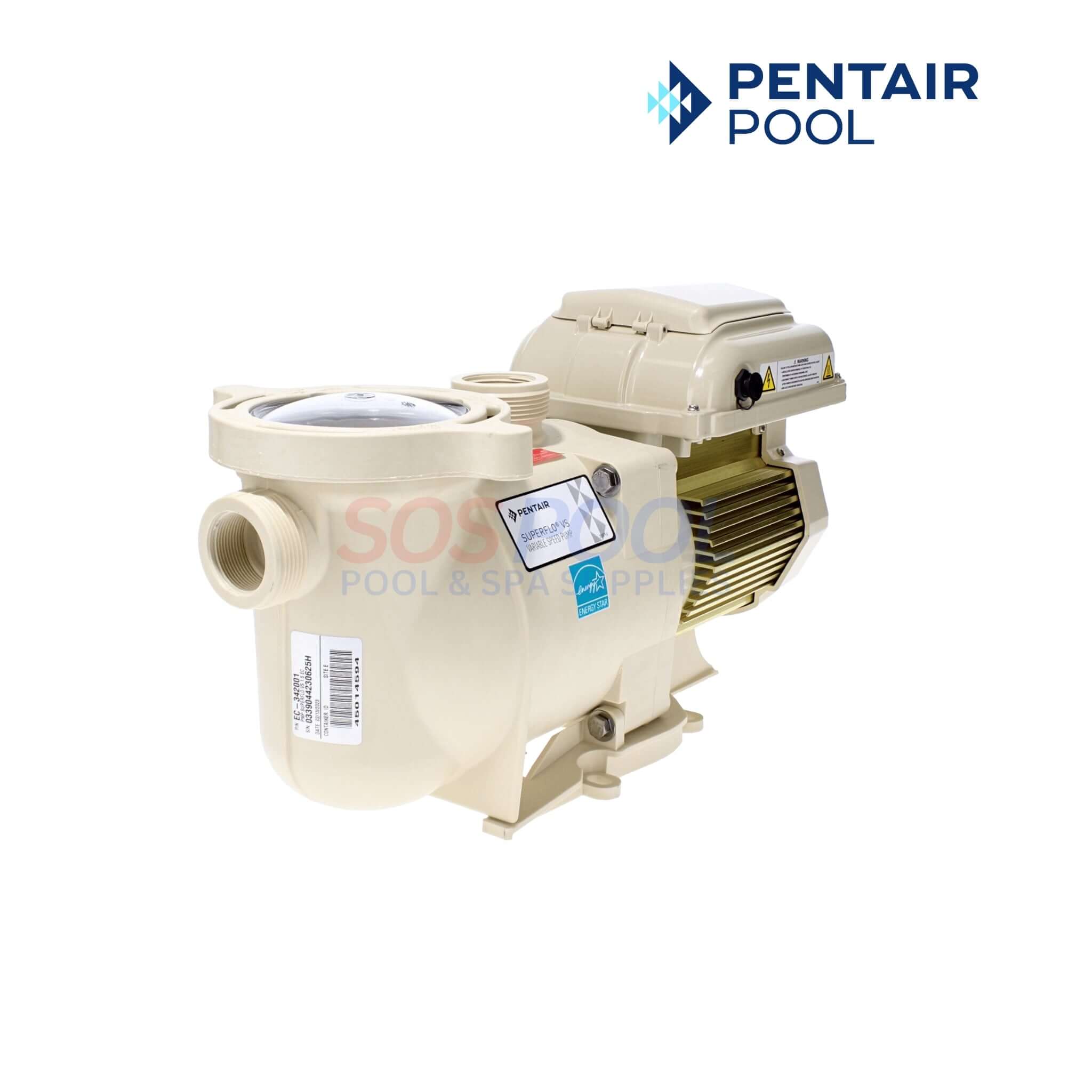 Pentair SuperFlo 1.5 HP Variable Speed Pump | EC-342001