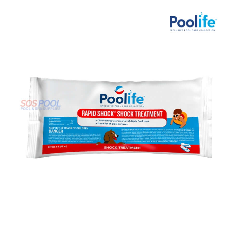 Poolife Rapid Shock Pool Shock Treatment | 68% Calcium Hypochlorite | 1 lb. | 22232