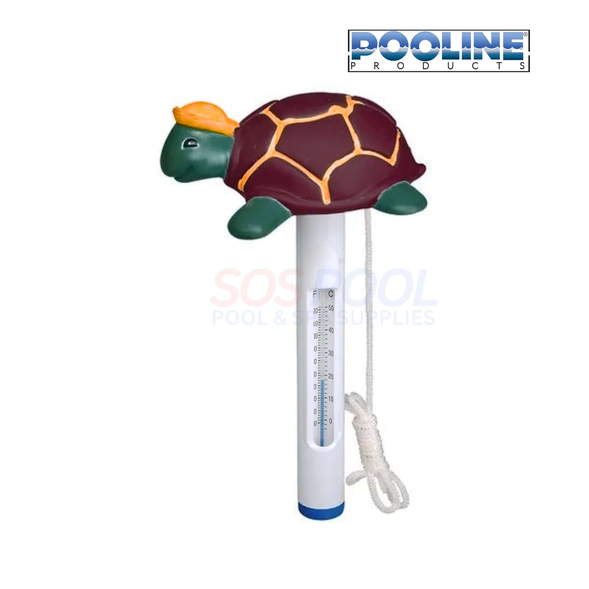 Pooline Swimming Pool and Spa Thermometer | Turtle With Cap | 11083J