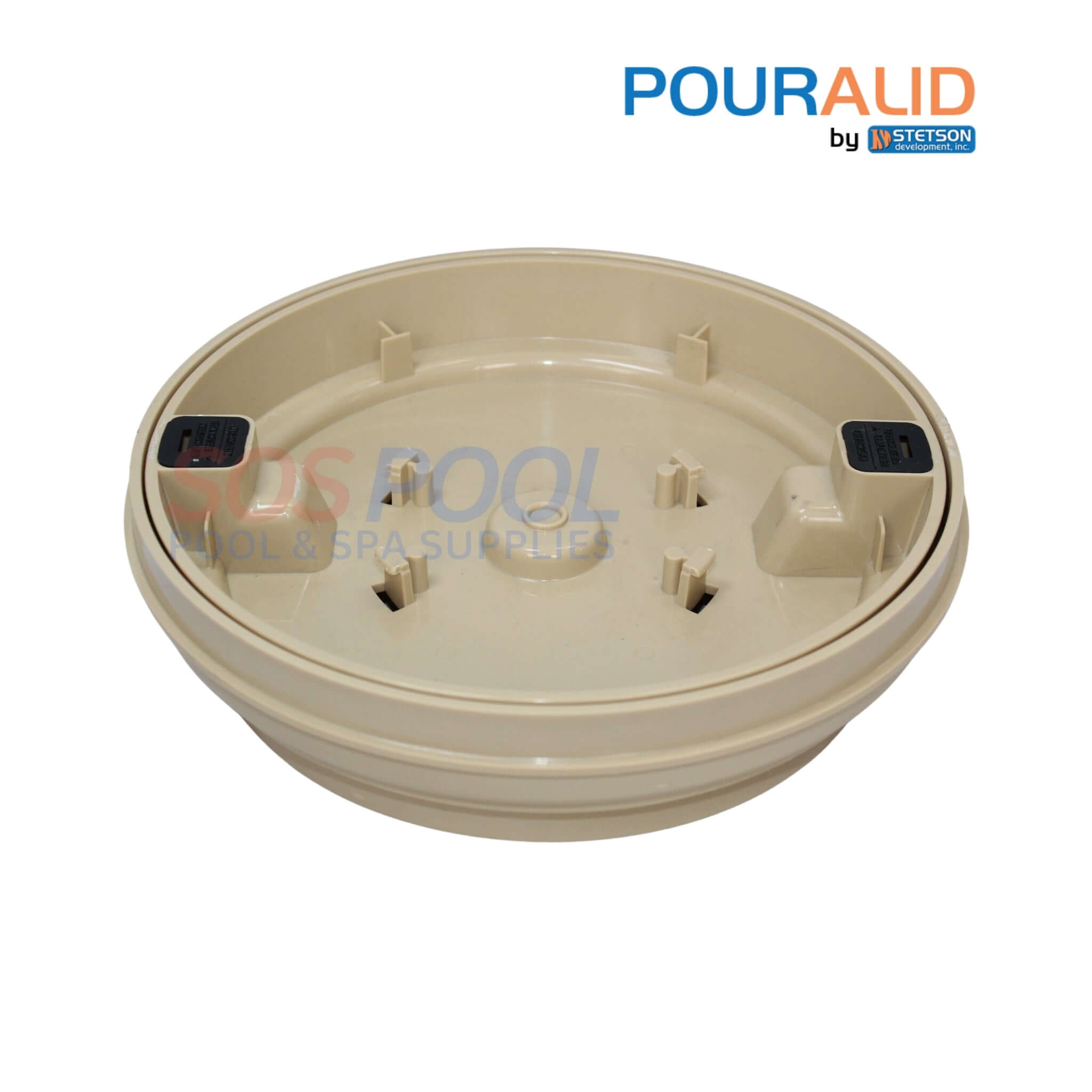 Pour-A-Lid Round Skimmer Cover | 10" | Tan | 201PALTAN