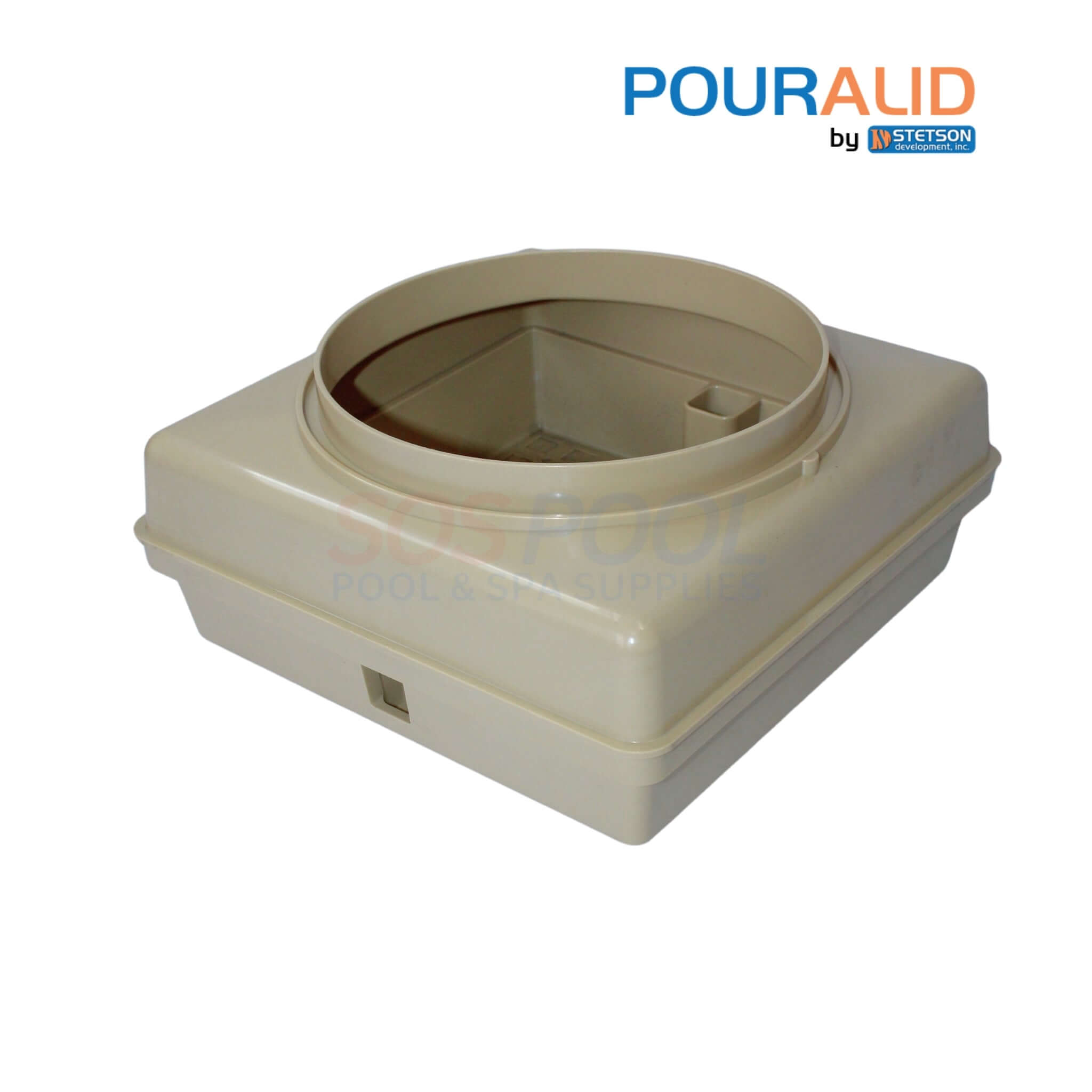 Pour-A-Lid Square Skimmer Cover | Tan | 11" | SQPALTAN