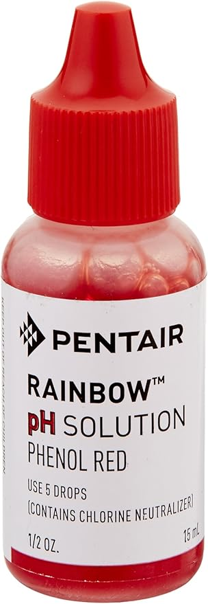 Genuine Pentair (Rainbow) Phenol Red Solution, 1/2 oz. Bottle