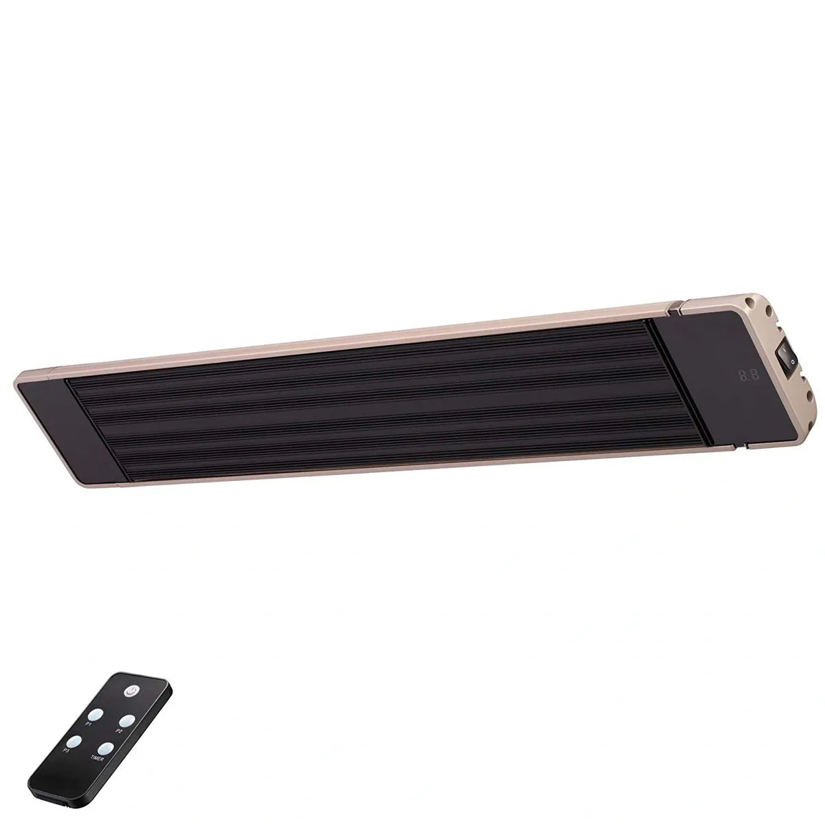 RADtec Weather Resistant Zero Light Electric Patio Heater, 72", 3,300W, 220V | X33-IR-RAD-HET