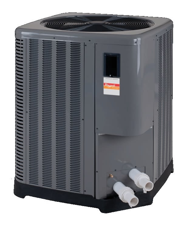 Raypak R8450ti-E-HC Digital Heat Pump, 137K BTU, 208/230V, 60Hz, 1-Phase, 413 lbs, Digital Control, Ti Heat Exchanger, R-410A Refrigera TWPH-8450EHC08