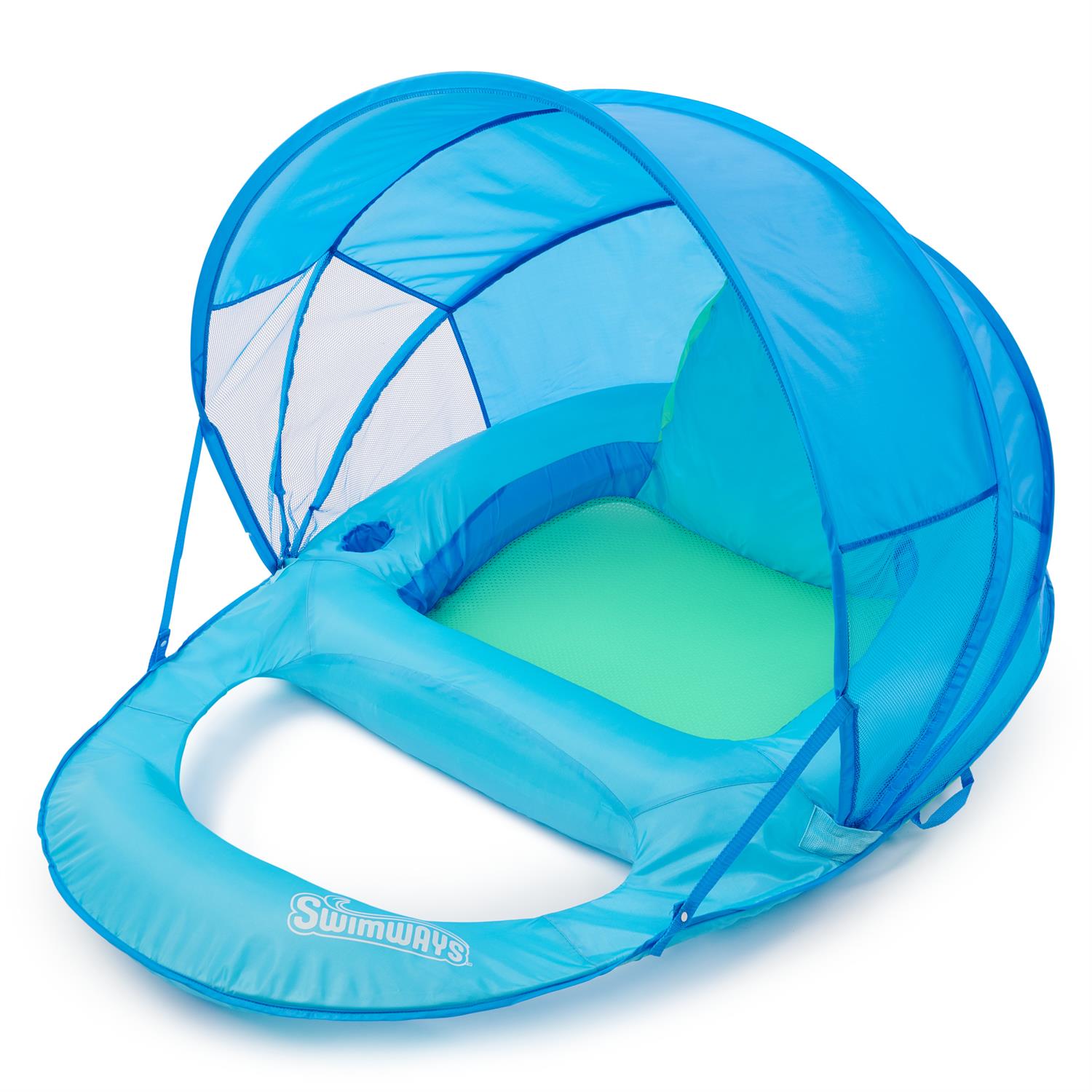 Premium Spring Float Recliner with Canopy by SwimWays | 6069120Premium Spring Float Recliner with Canopy by SwimWays | 6069120