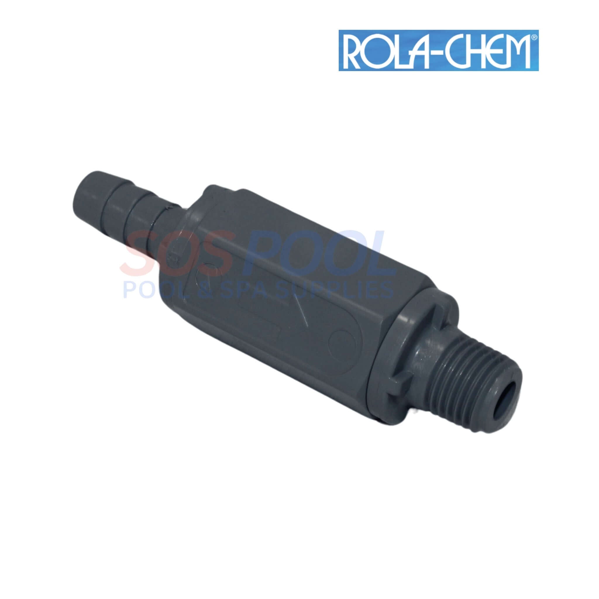 Rola-Chem Check Valve PVC For Peristaltic Pumps | 3/8" x 1/4" | 521170