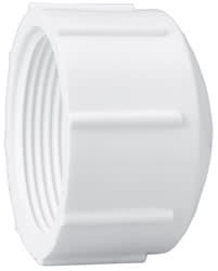 Cap, 2-1/2" FPT White PVC Schedule 40 | 448-025