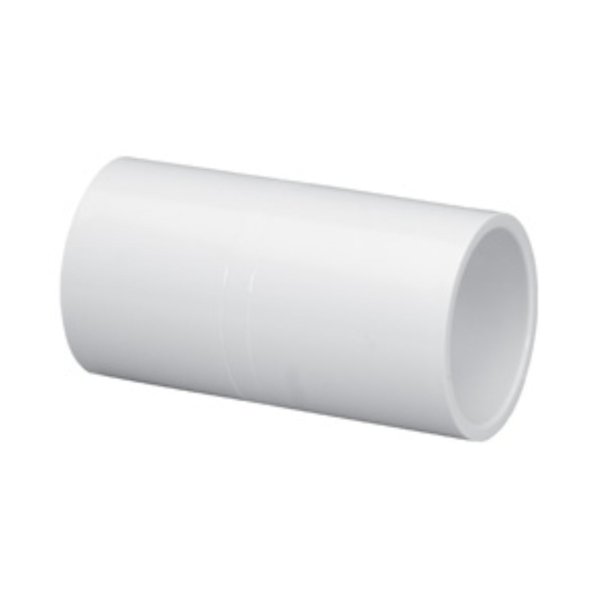 Coupling, 2" Slip White PVC Schedule 40 Deep Socket | 482-020