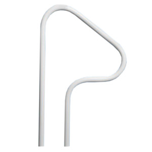 Saftron 26" x 30" Gray 3-Bend Return-to-Deck Bend Above Water Handrail, P-326-RTD-G