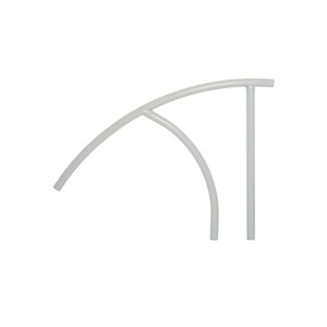 Saftron 44" x 36" Gray Triton Series Return-to-Deck Handrail, TRTD-144-G