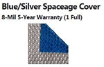 Midwest 12' x 24' Rectangular Spaceage Solar Cover, 8 Mil