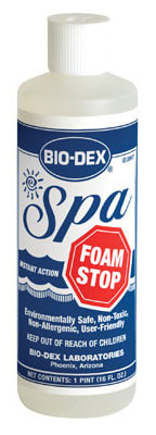 Bio-Dex Spa Foam Stop 1 pt Bottle