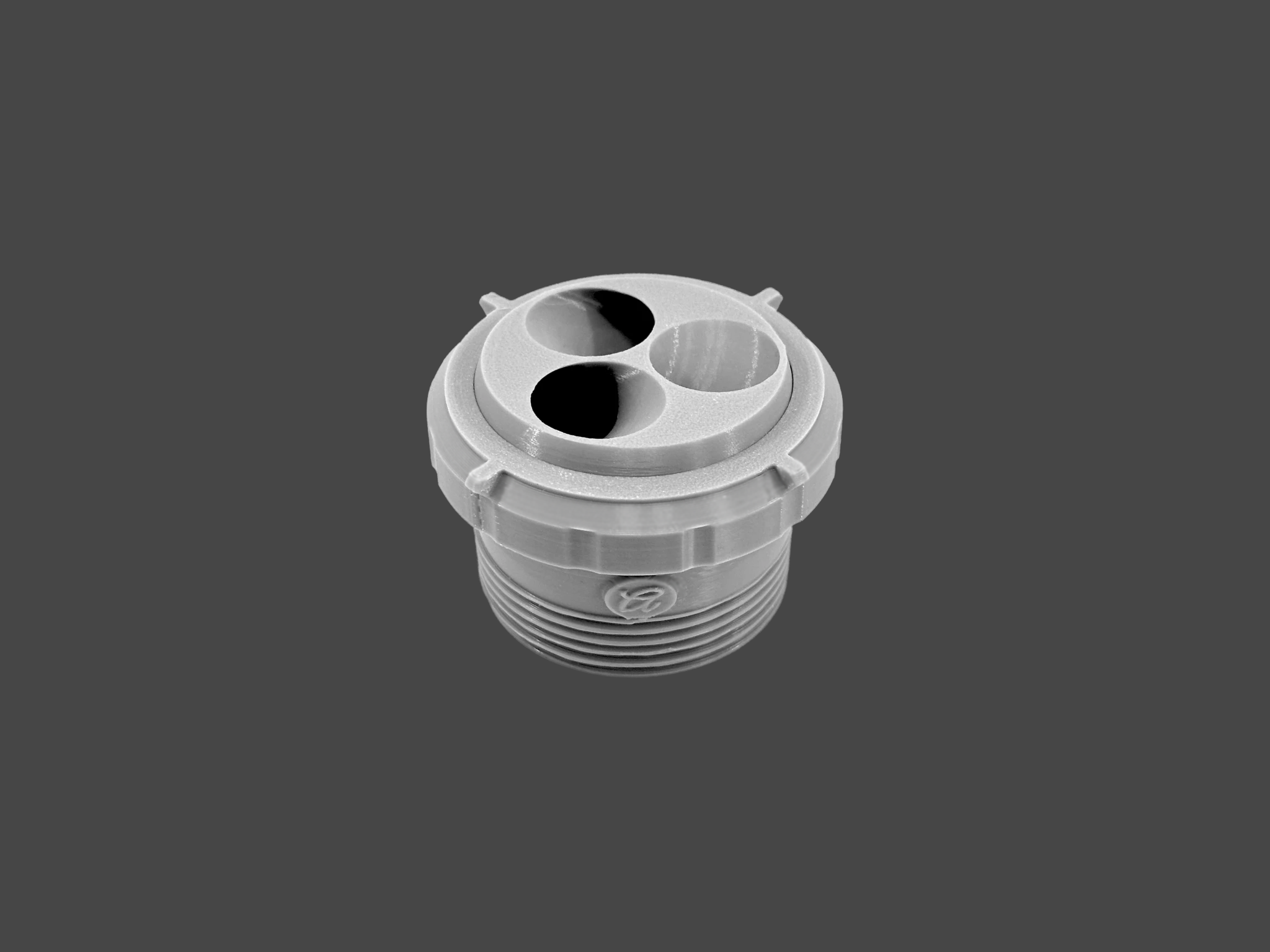 Artista Pools Spiral Stream Spa Jet – 1-1/2" Return, Adjustable Flow, Gray, White, Blue