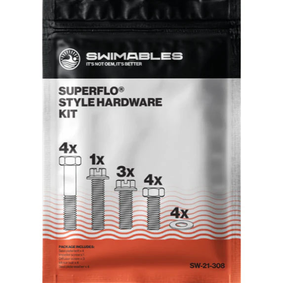 Swimables | SW-21-308 | SuperFlo Style Hardware Kit – Essential Components for Your Pump