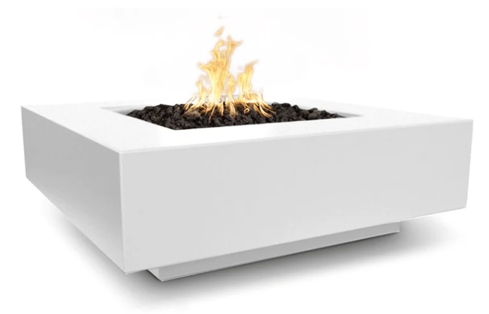 The Outdoor Plus Cabo Fire Pit, 36", Square, Corten Steel | OPT-CBSQ36CS