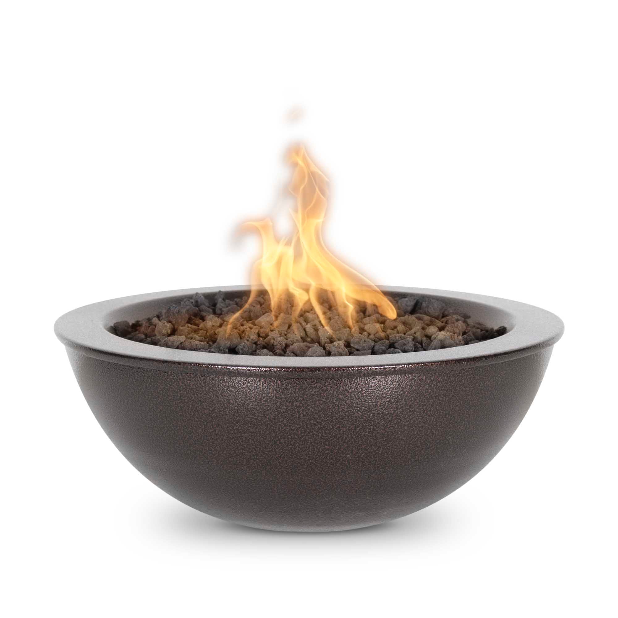 The Outdoor Plus | Sedona Fire Bowl – Metal Powder Coat | 27" & 36" | Multiple Colors | Liquid Propane | 4 week lead time