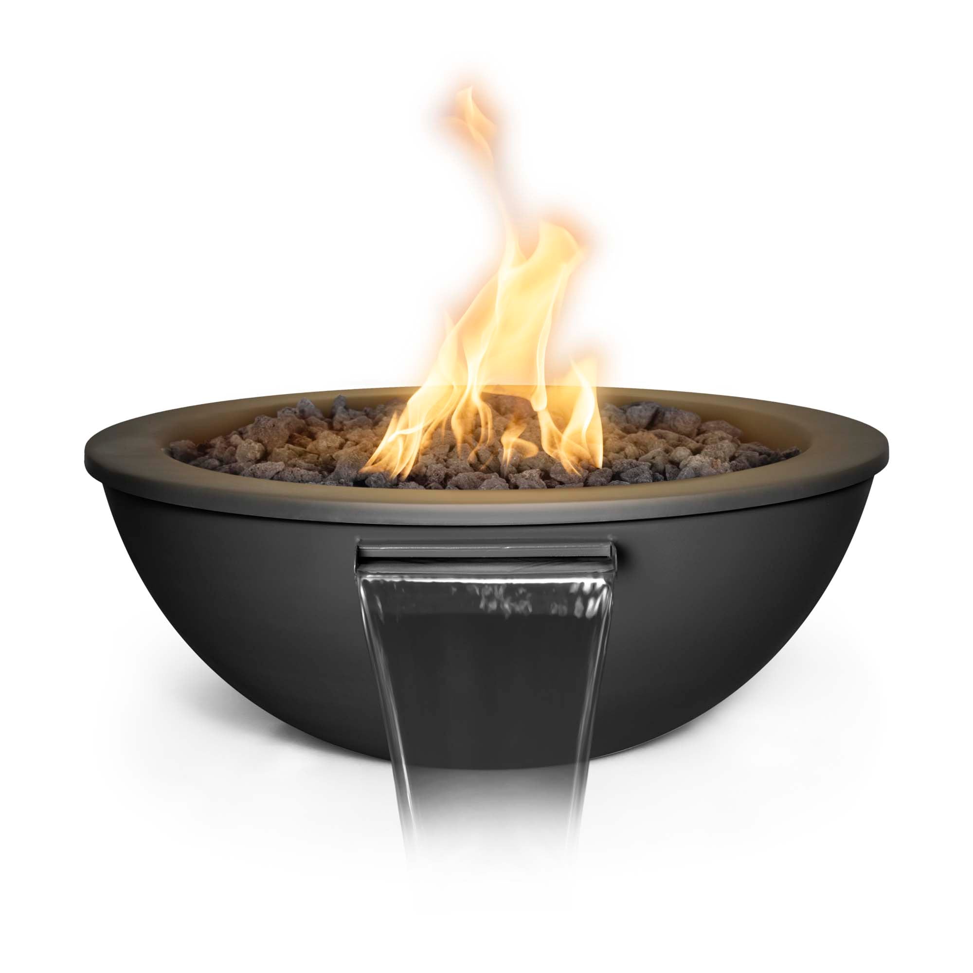 The Outdoor Plus | Sedona Fire & Water Bowl – Metal Powder Coated | Multiple Colors | Liquid Propane or Natural Gas | 4 week lead time