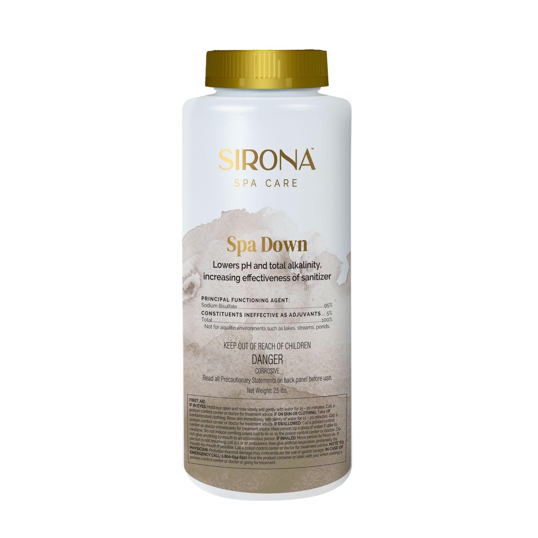 Sirona Spa Down pH Decreaser for Hot Tubs 2.5 lbs.