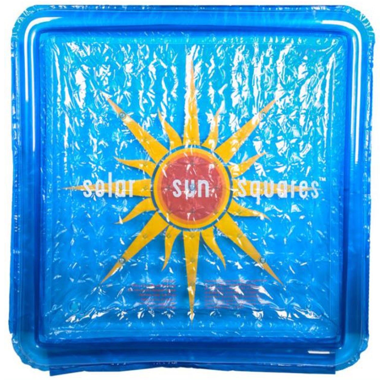 Solar Sun Rings 5' x 5' Square Pool Cover with Water Anchor | Sunburst | SSSA-SBSolar Sun Rings 5' x 5' Square Pool Cover with Water Anchor | Sunburst | SSSA-SB