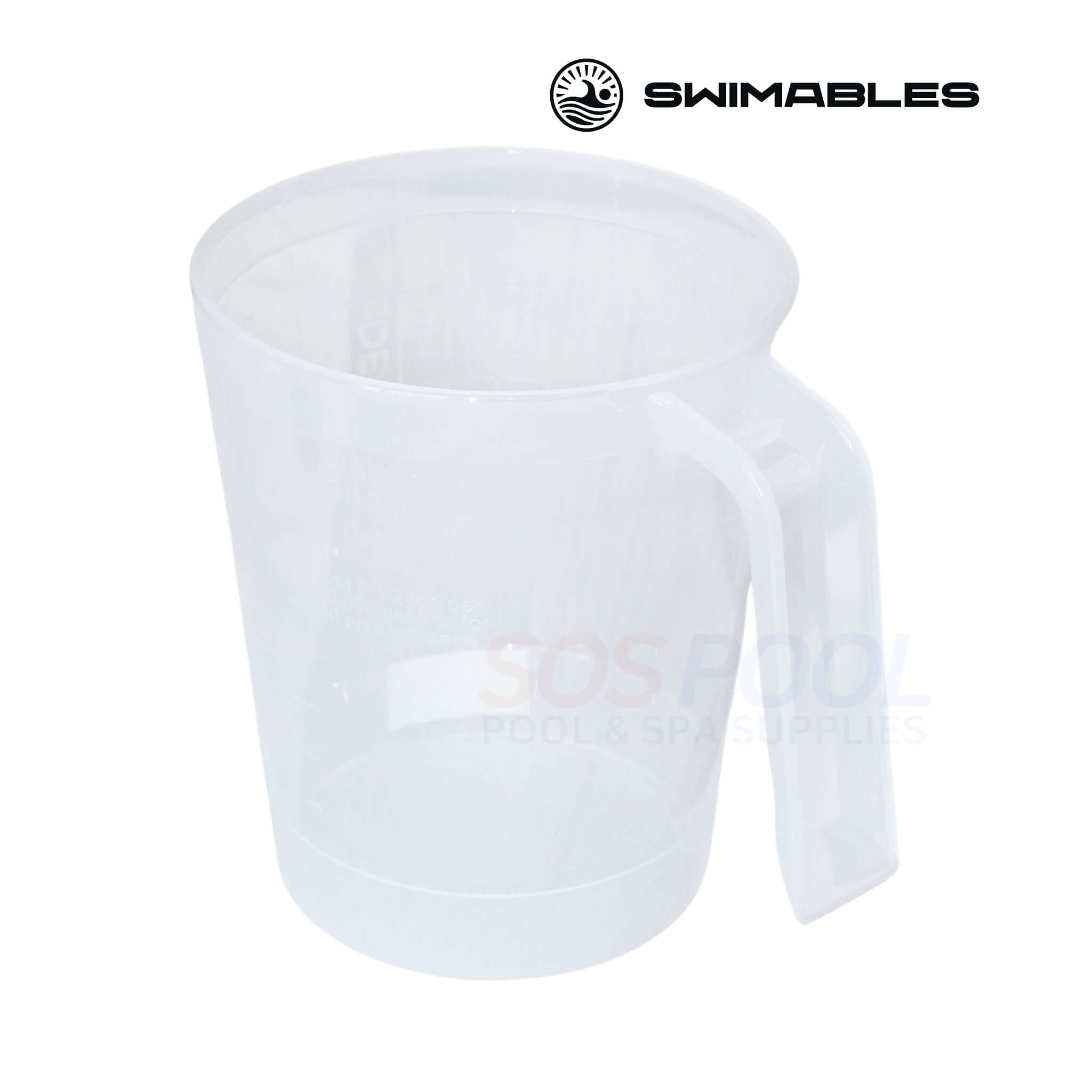 Swimables 1 Pound DE Powder Scoop | Clear | SW-10-411