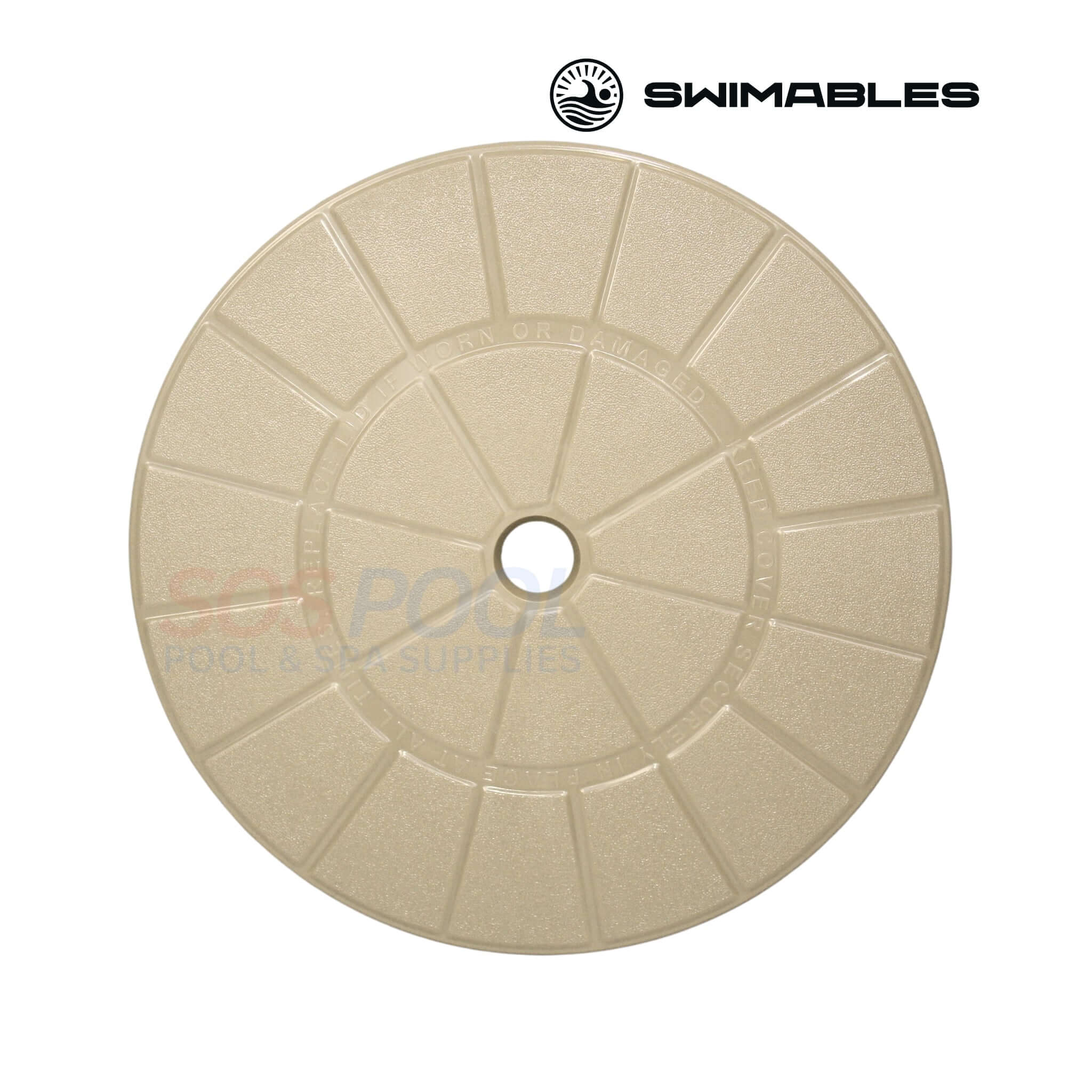 Swimables American Products Skimmer Lid | 9.125" | Tan | 85007430 | SW-93-115