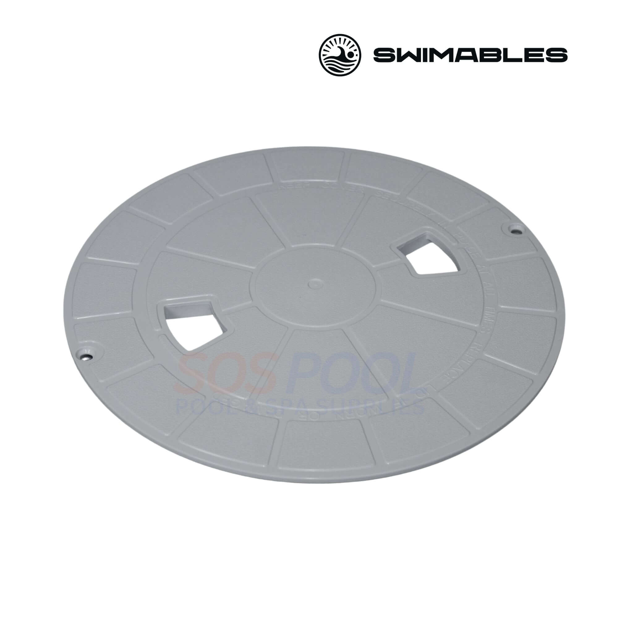Swimables Skimmer Lid For Pentair Swimquip U-3 | Gray | 08650-0058C | SW-93-214