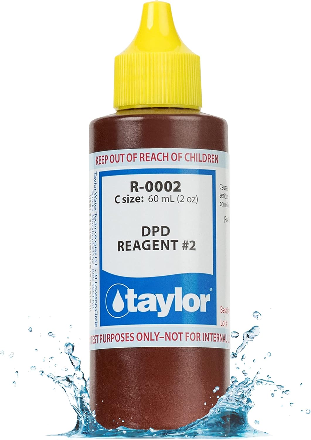 Taylor DPD Reagent #2 Chlorine Test Reagent, 2 oz, 12-Pack | R-0002-C-12