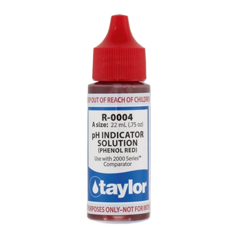 Taylor pH Indicator Solution 3/4 oz for 2000 Series Comparators, 24-Pack | TAYR0004A