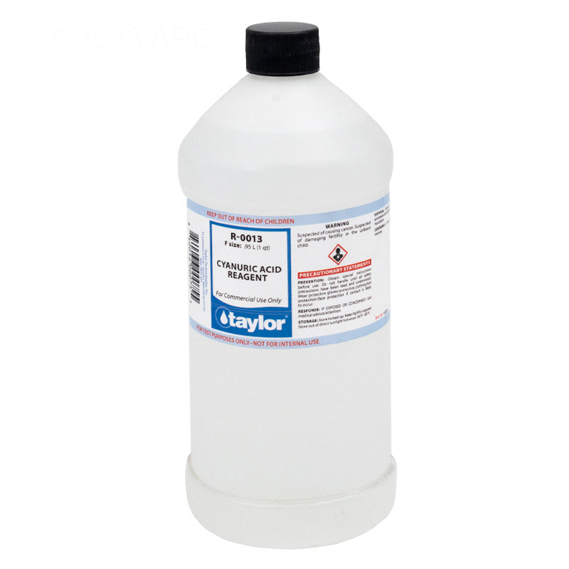R-0013-F Cyanuric Acid (CYA) Testing Reagent by Taylor | 1 Qt. BottleR-0013-F Cyanuric Acid (CYA) Testing Reagent by Taylor | 1 Qt. Bottle