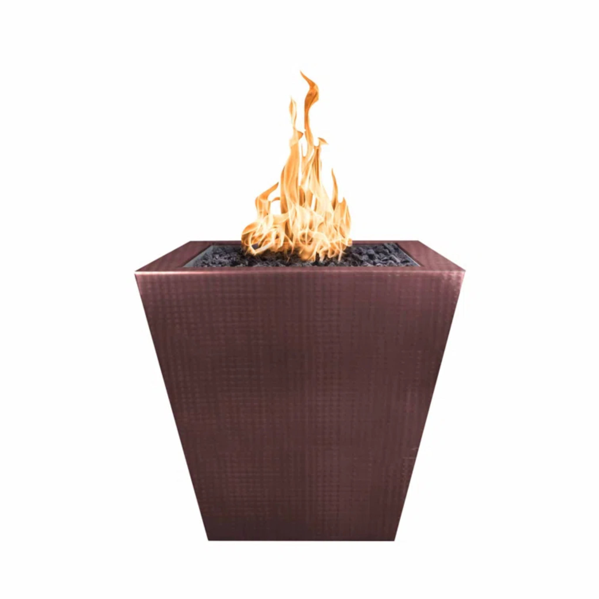 The Outdoor Plus Vista Fire Pillar, 24", Square, Stainless Steel | OPT-FPTSS2500