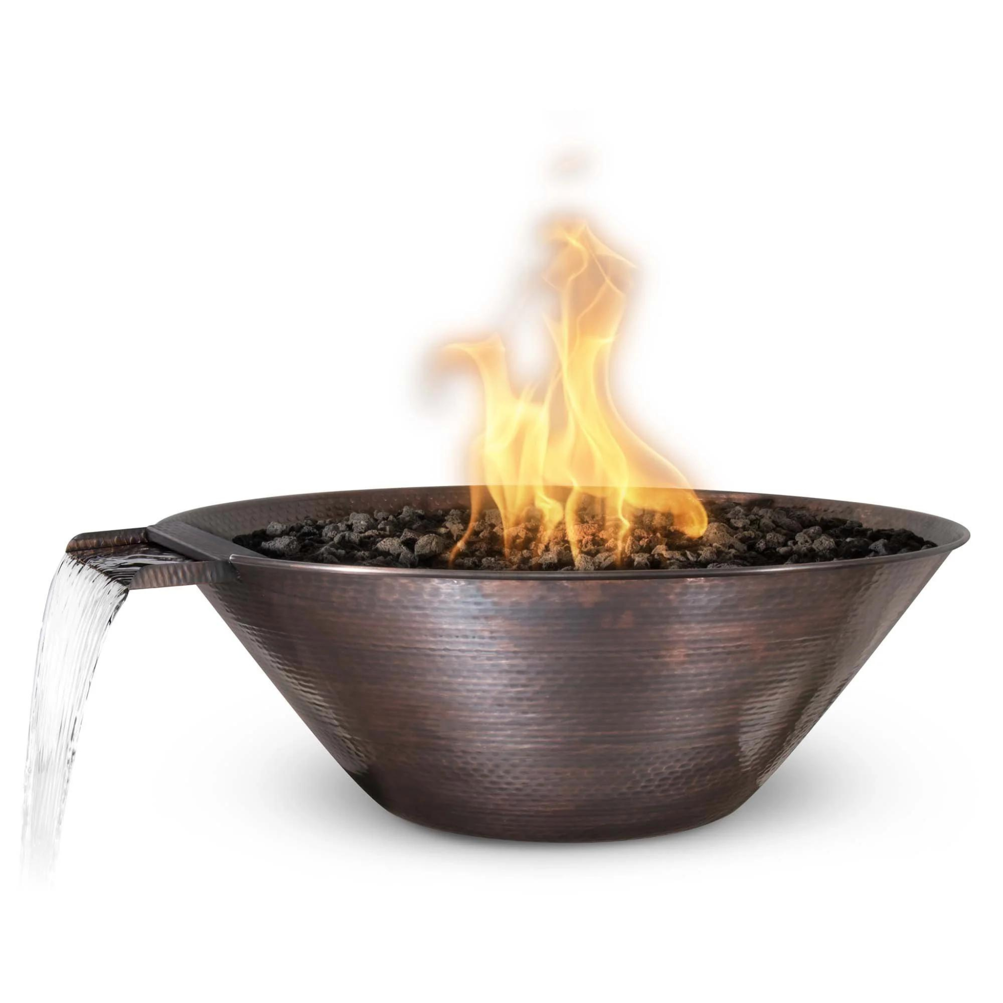 The Outdoor Plus Remi Fire & Water Bowl, 31", Round, Copper | OPT-31RCFW