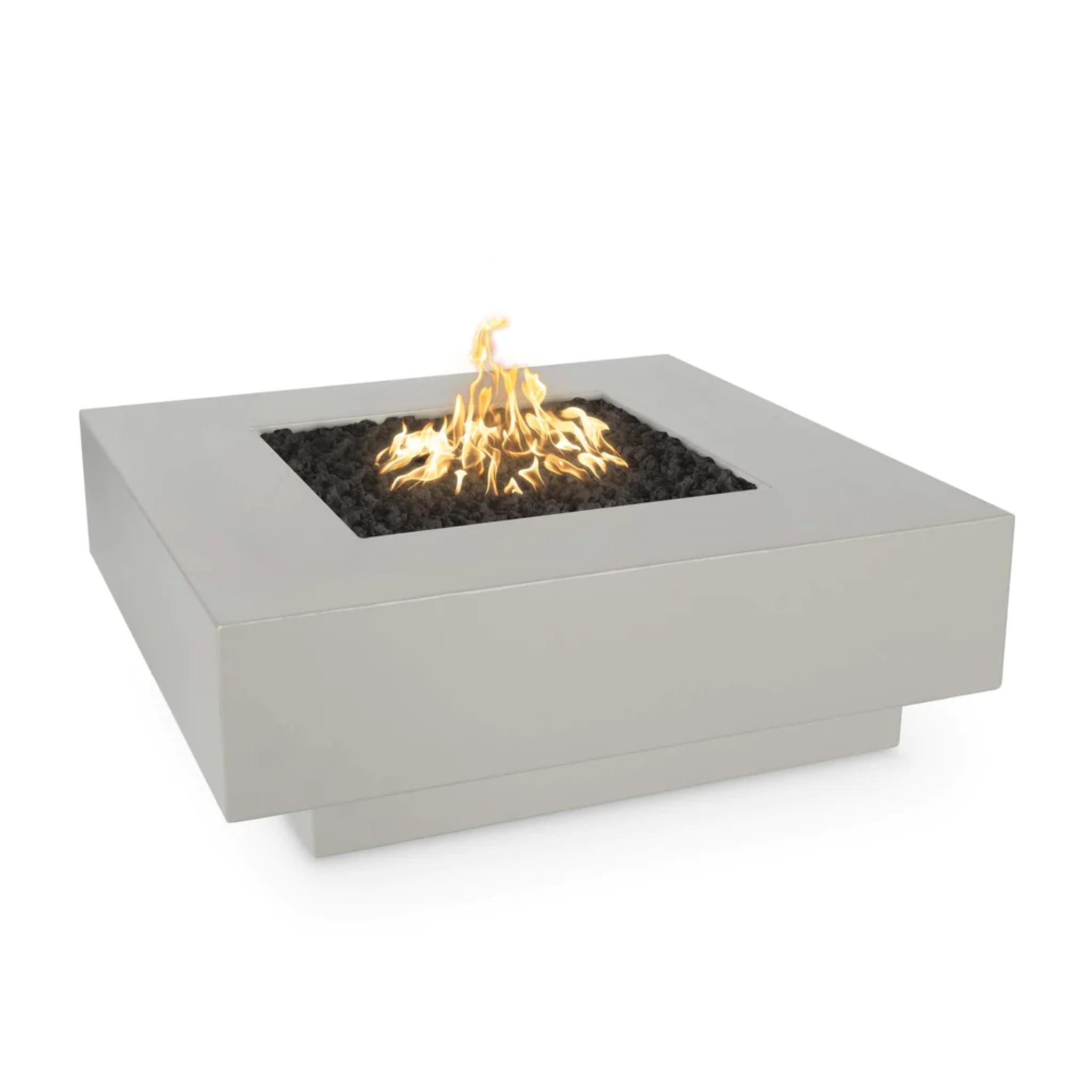 The Outdoor Plus Cabo Fire Pit, 36", Square, Stainless Steel | OPT-CBSQ36SS