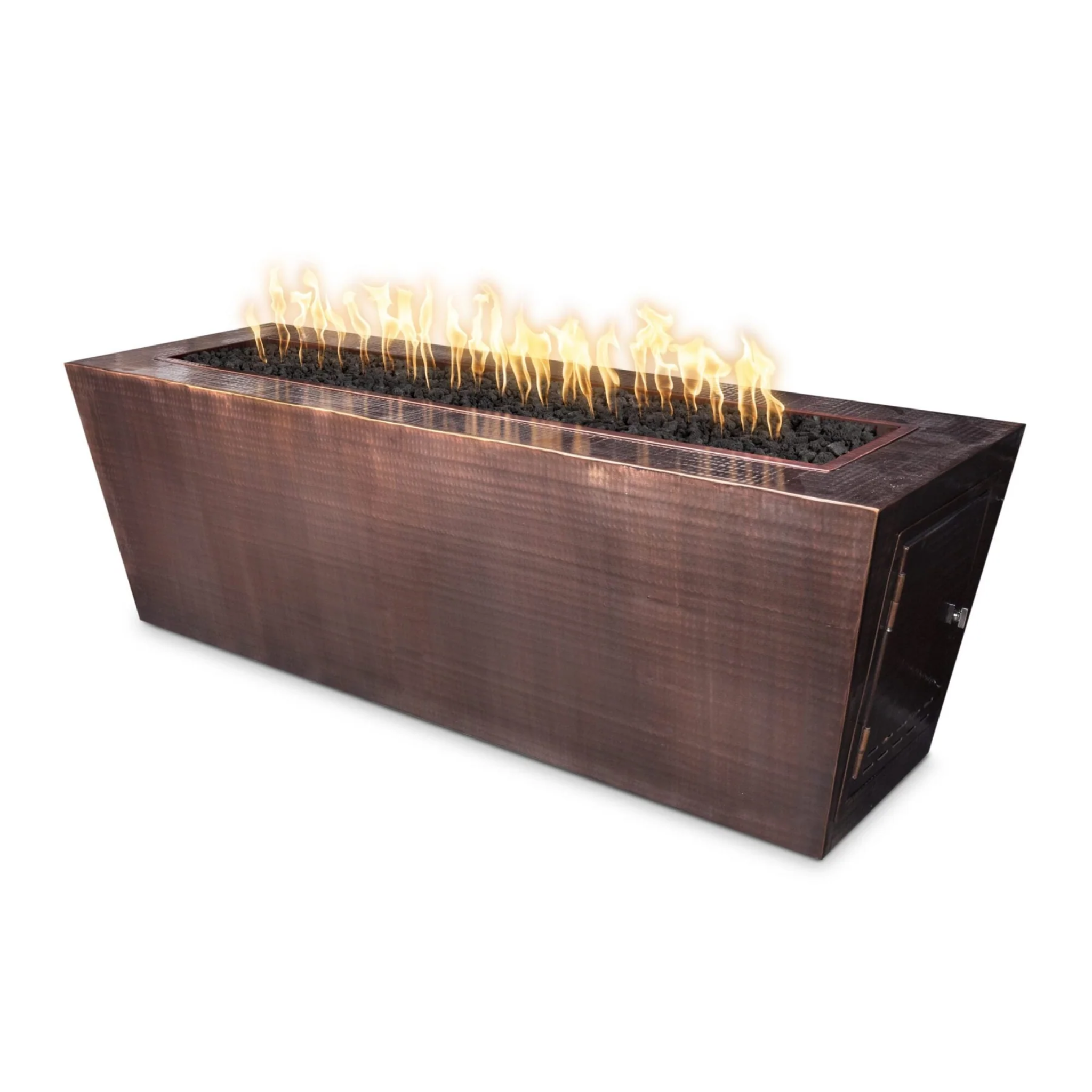 The Outdoor Plus Mesa Fire Pit, 48", Rectangular, Copper | OPT-CPRTT4824