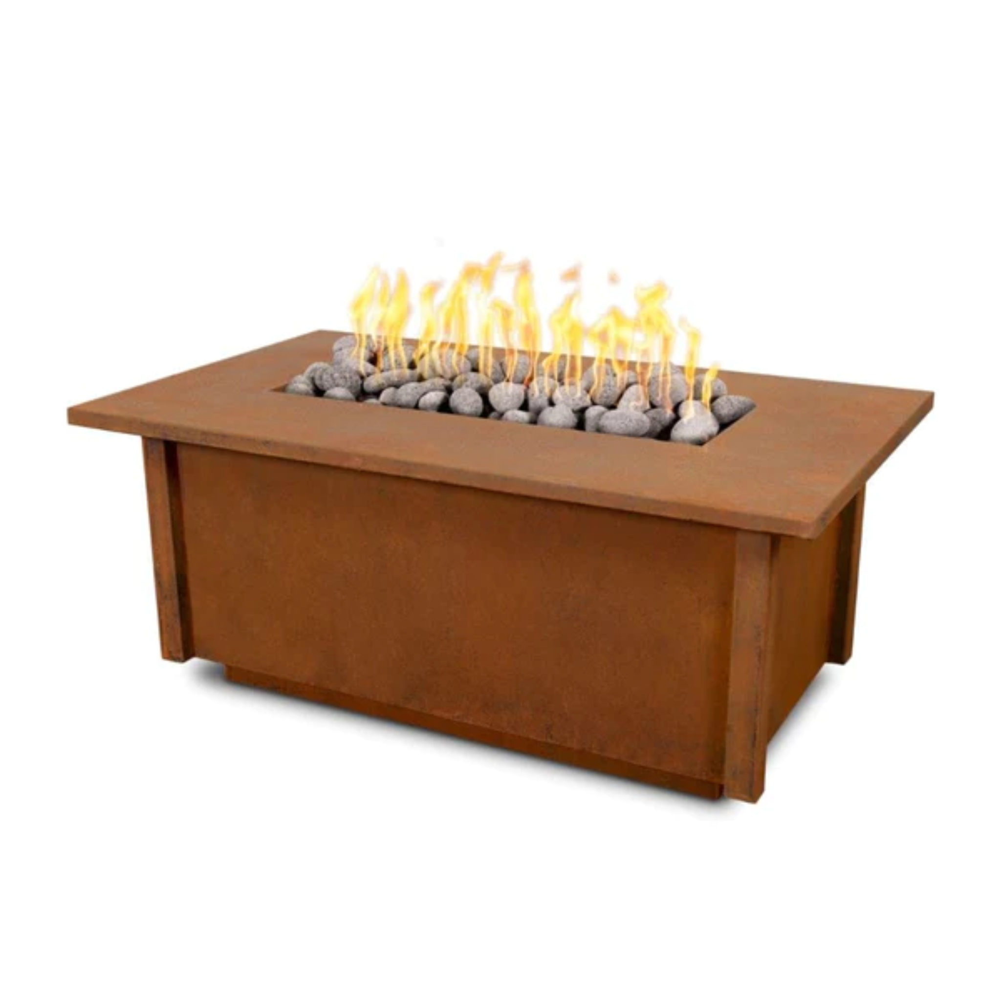 The Outdoor Plus Salinas Fire Table, 48", Rectangular, Copper | OPT-SALCPR48