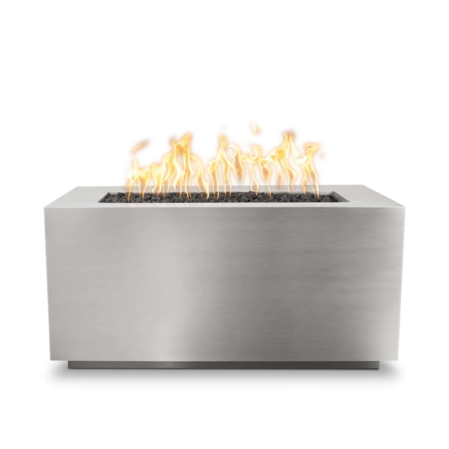 The Outdoor Plus Pismo Fire Pit, 48", Rectangular, Stainless Steel | OPT-R4824SS