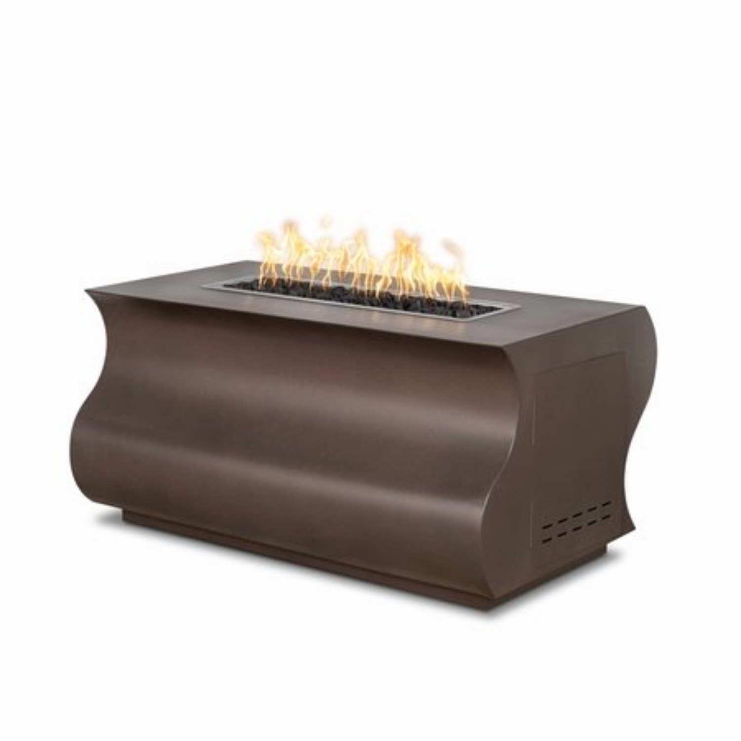 The Outdoor Plus Tidal Fire Pit, 48", Rectangular, Stainless Steel, Natural Gas | OPT-TIDSS48-NG