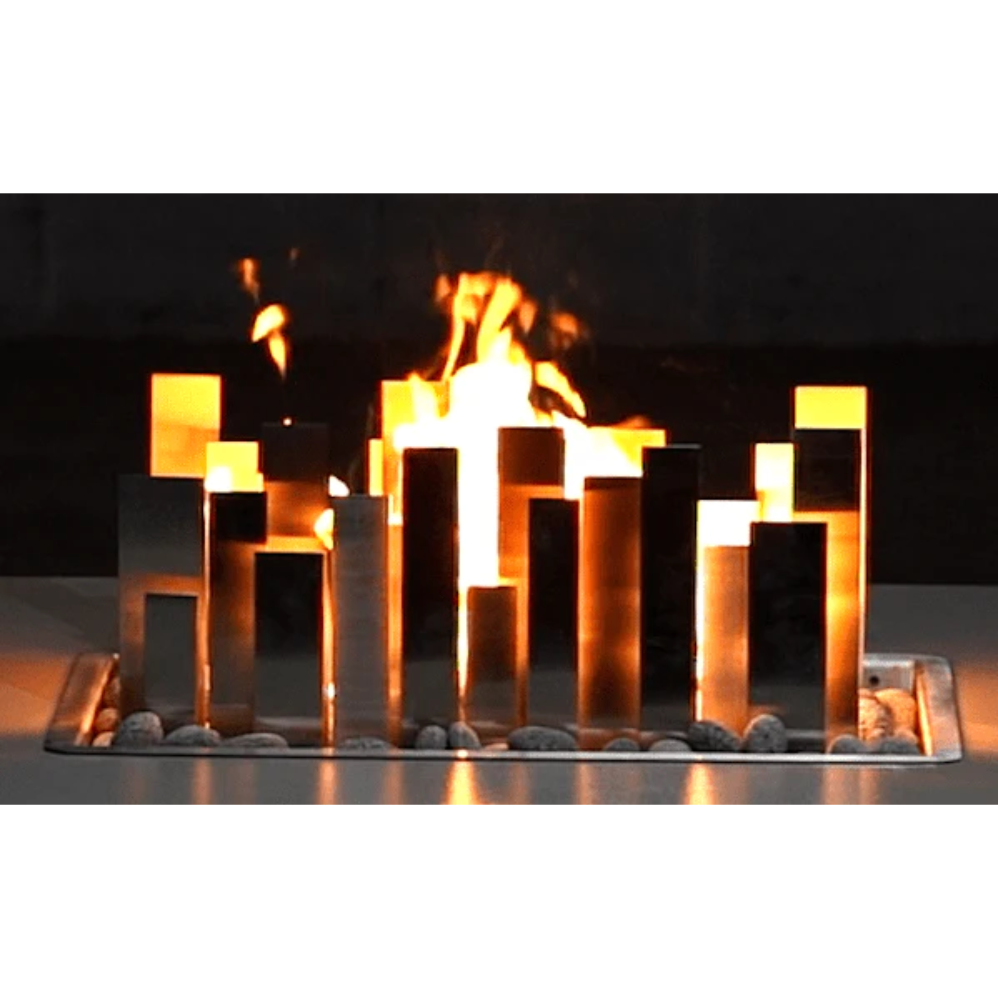 The Outdoor Plus Genesis Fire Pit Ornament, 24", Stainless Steel | OPT-GEN24