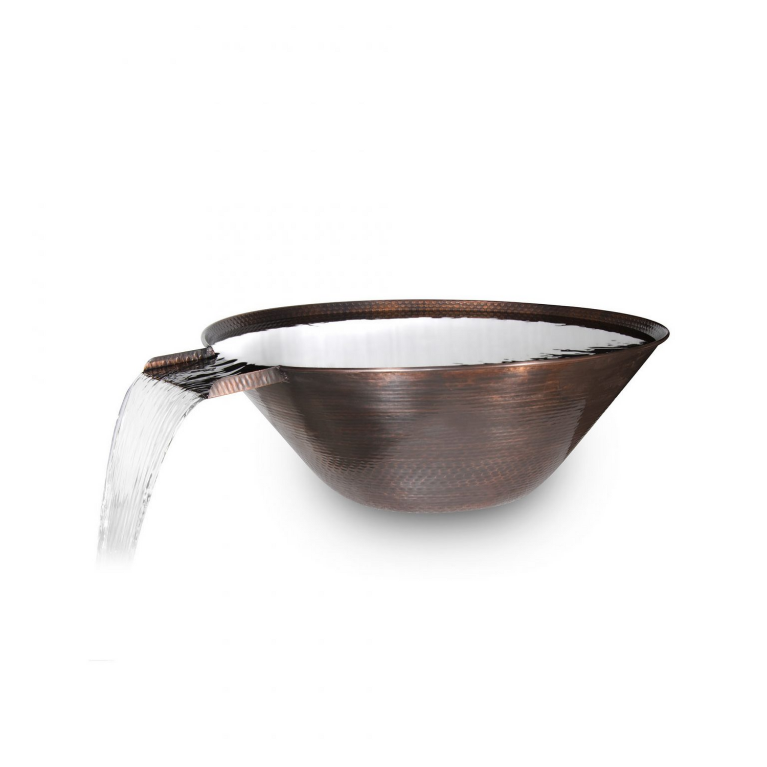 The Outdoor Plus Remi Water Bowl, 31", Hammered Copper | OPT-31RCWO