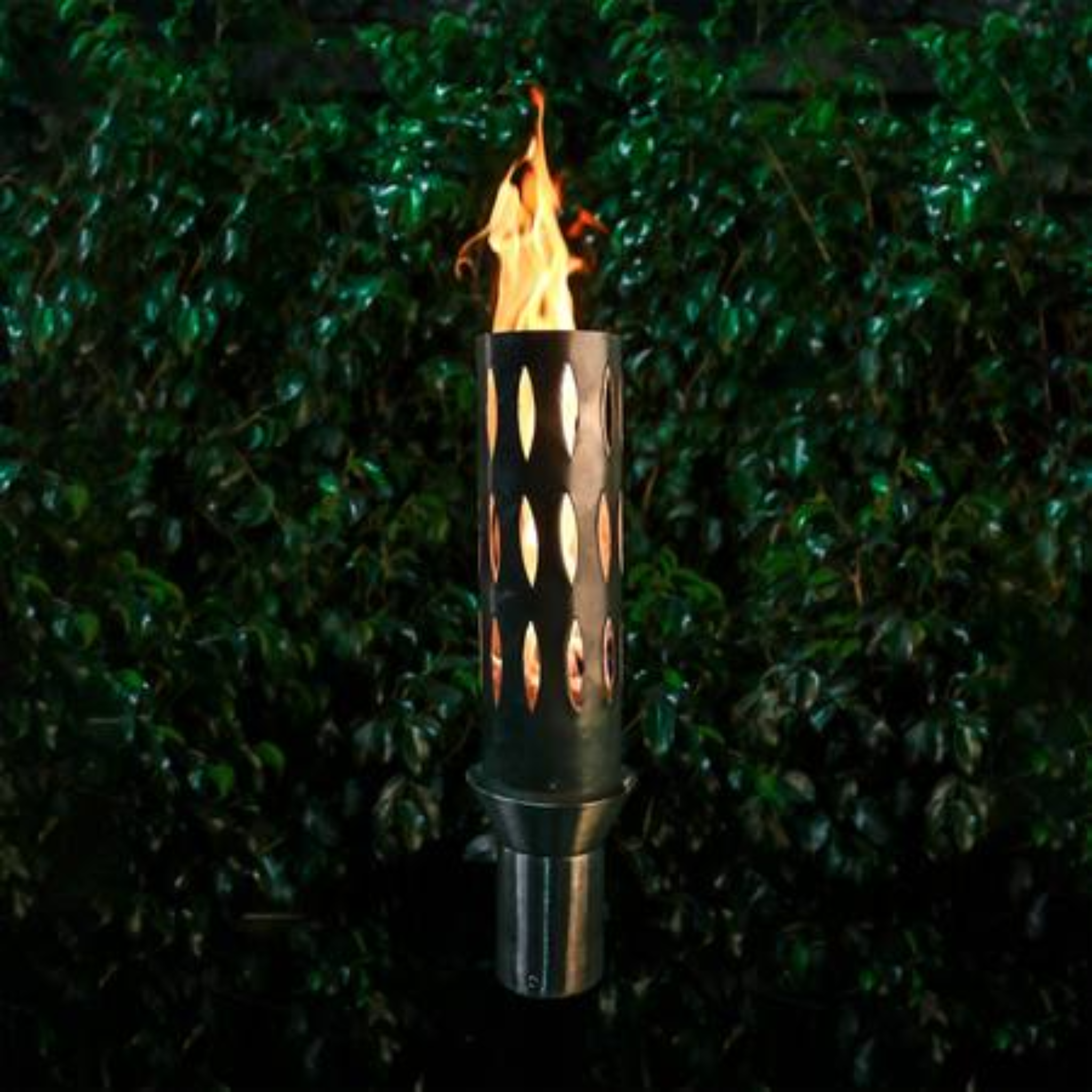 The Outdoor Plus Ellipse Original TOP Torch & Post Complete, Stainless Steel, Propane | OPT-TPK1LP